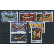 MARIPOSAS NICARAGUA SERIE COMPLETA DE ESTAMPILLAS MINT MARIPOSA